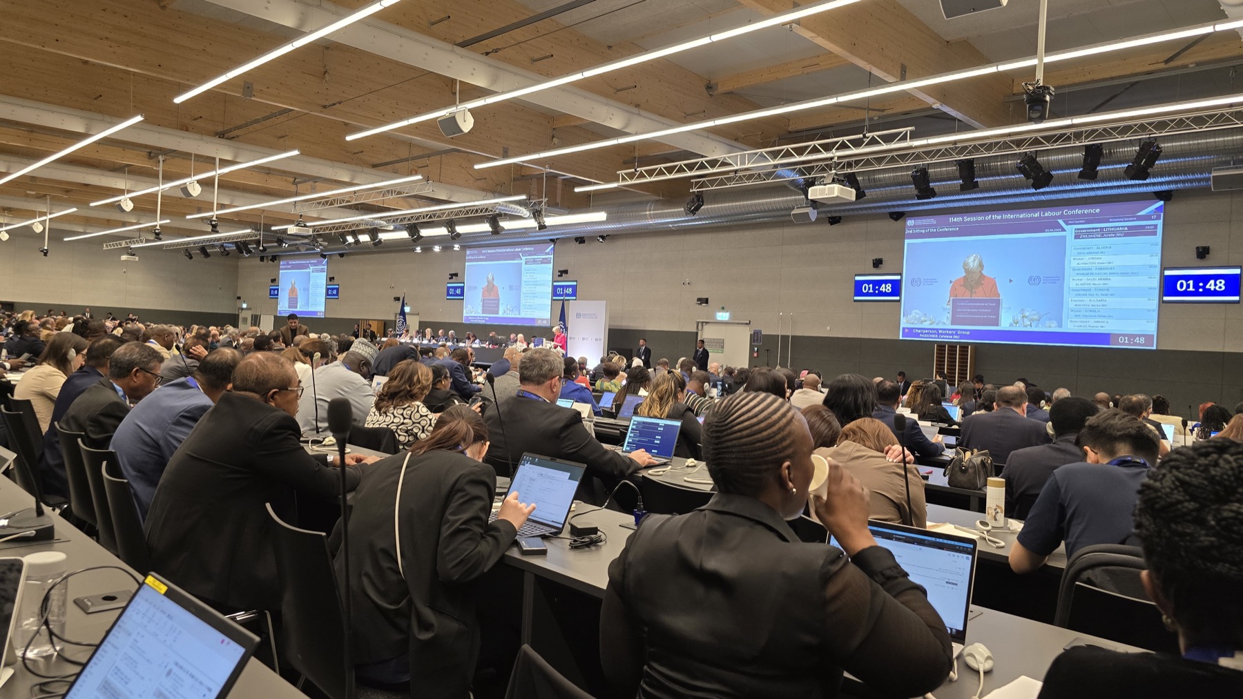 Plenario de la 114.ª Conferencia Internacional del Trabajo, Ginebra, junio de 2026